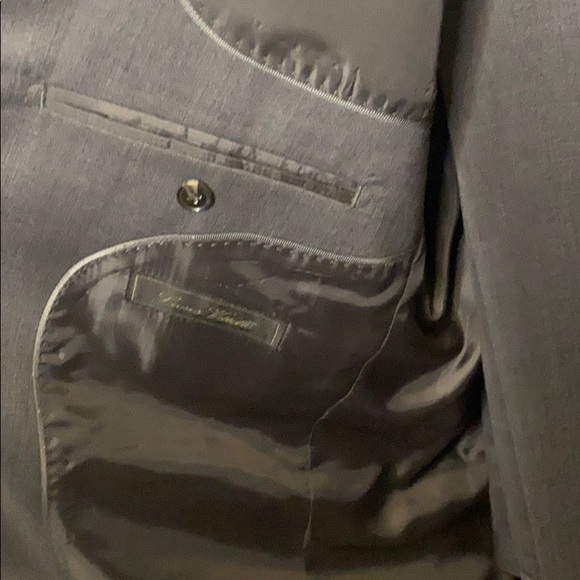 Lious Vittello Super 130s men’s gray suit 44R - Picture 7 of 10